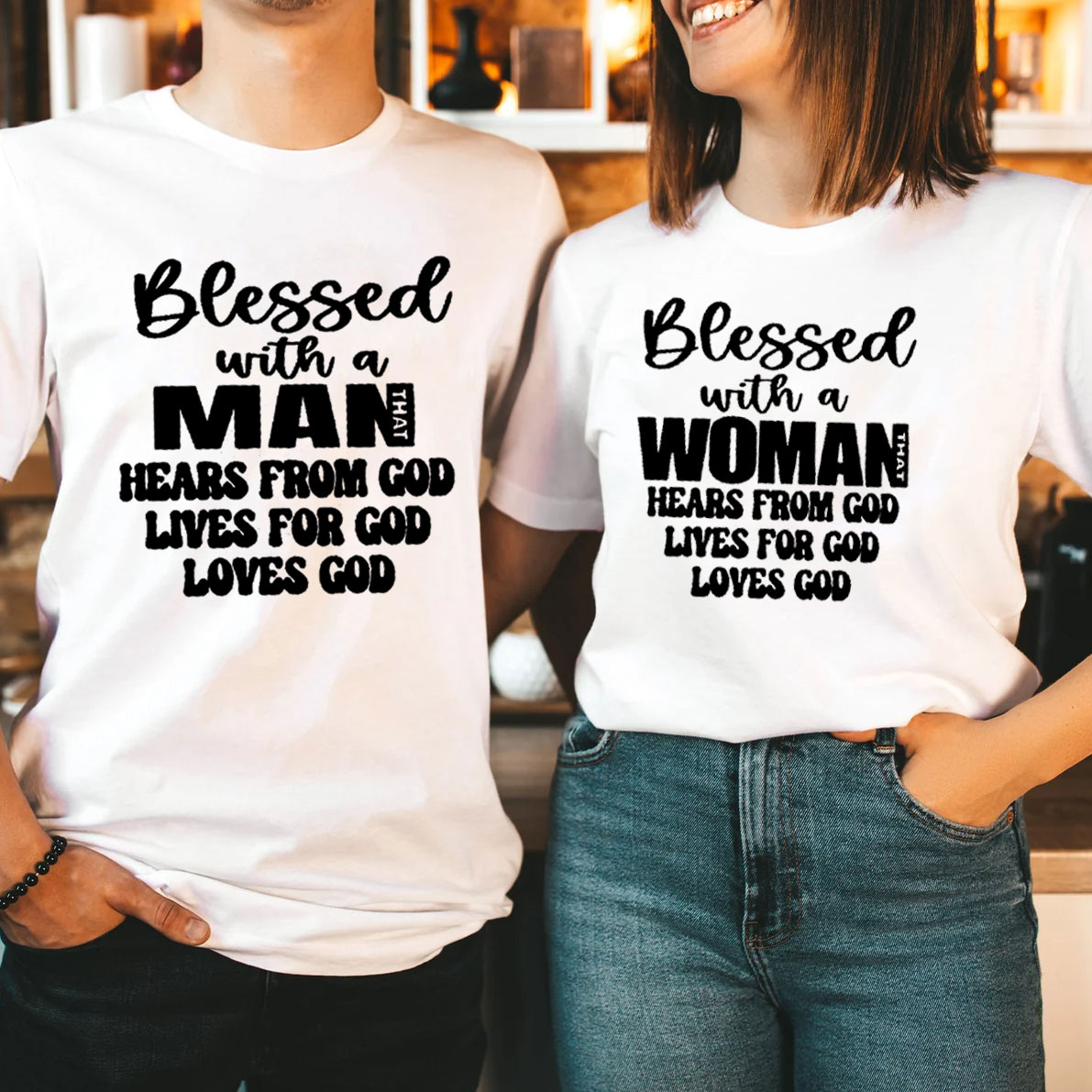 Blessed With A Women Christian Couple T-Shirt