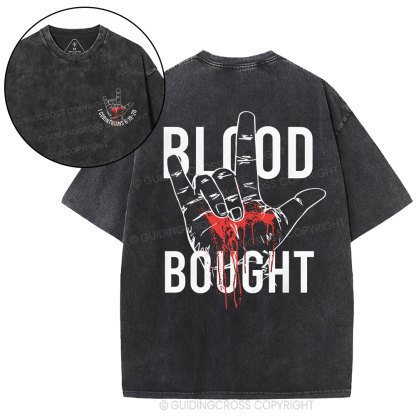Blood Bought Christian Washed T-Shirt
