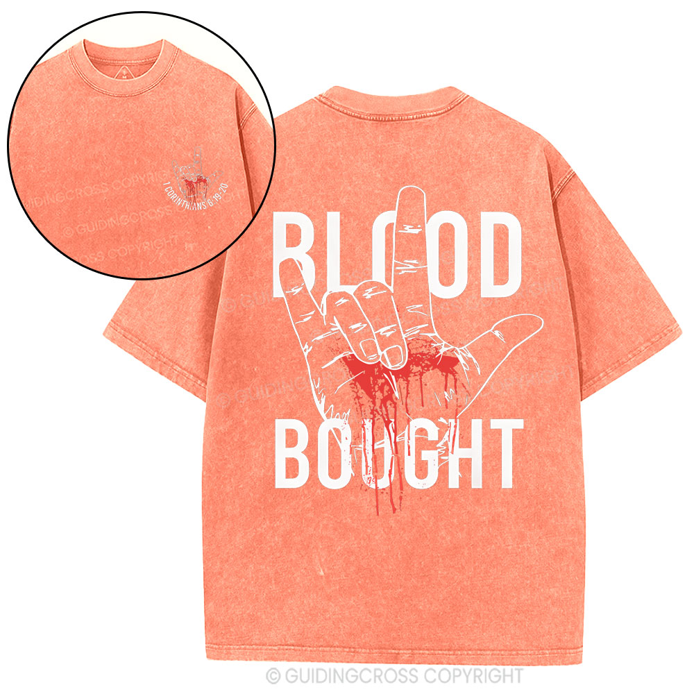 Blood Bought Christian Washed T-Shirt