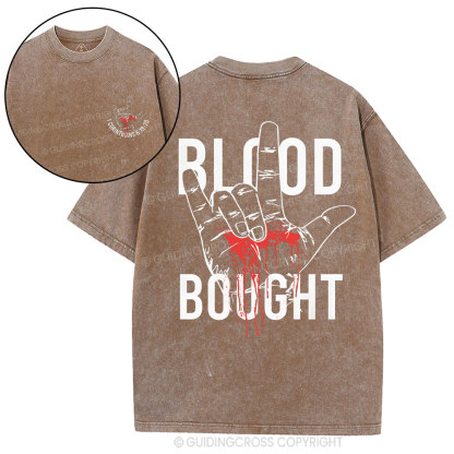Blood Bought Christian Washed T-Shirt