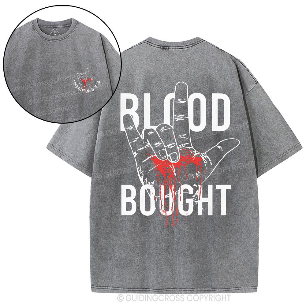 Blood Bought Christian Washed T-Shirt