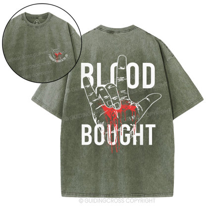Blood Bought Christian Washed T-Shirt