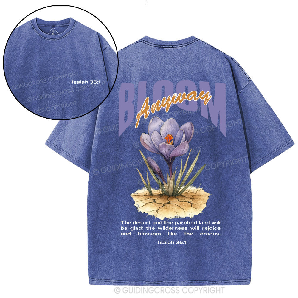 Bloom Anyway Christian Washed T-Shirt