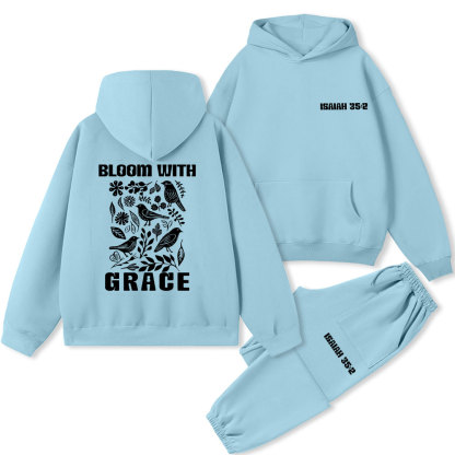 Bloom With Grace Christian Washed T-Shirt