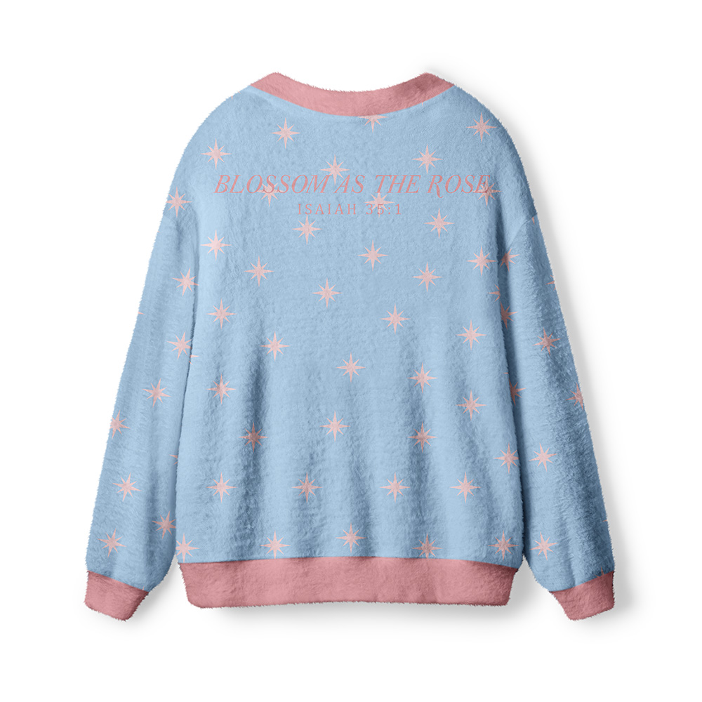 Blossom As The Roses Christian Lightweight Cardigan