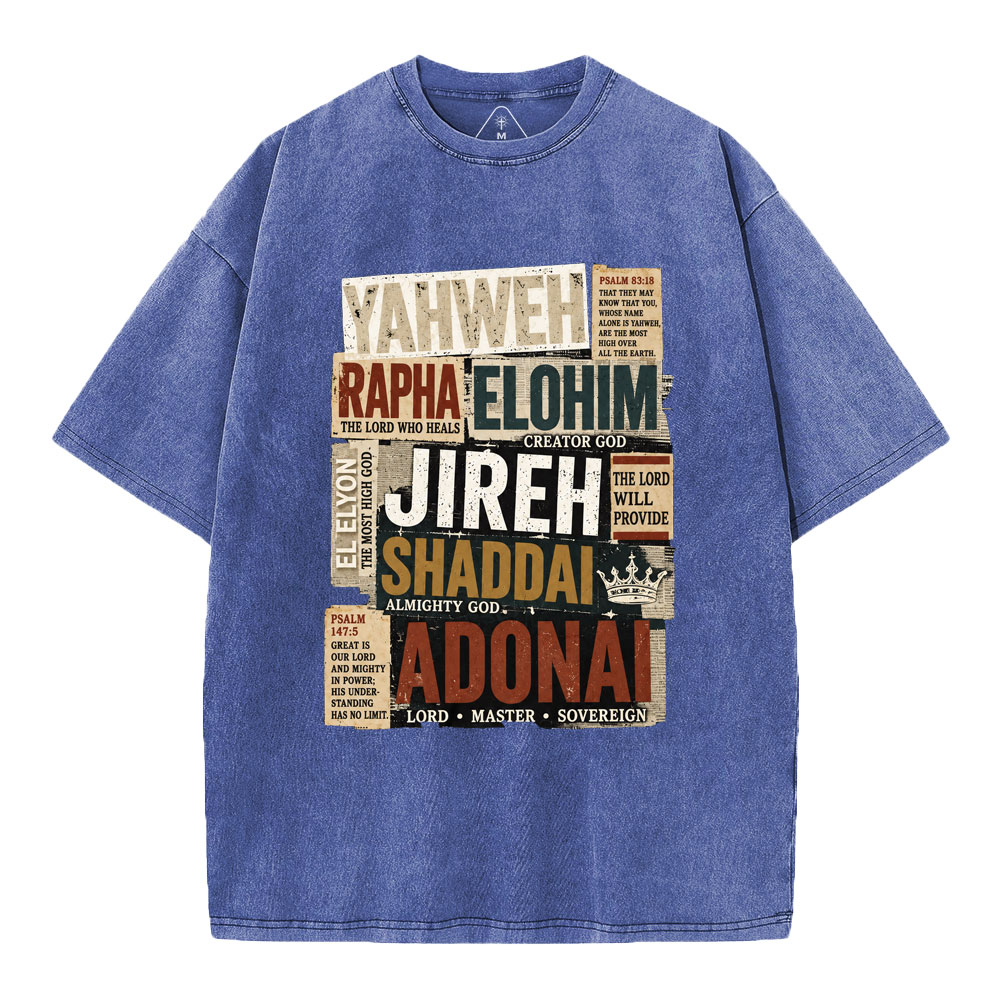 YAHWEH Christian Washed T-Shirt