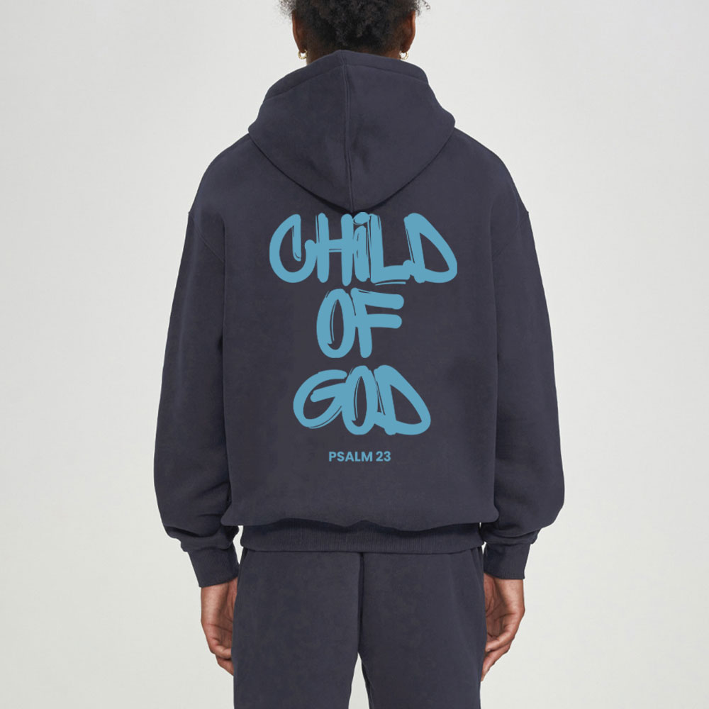 Blue Child Of God Christian Fleece Hoodie Set