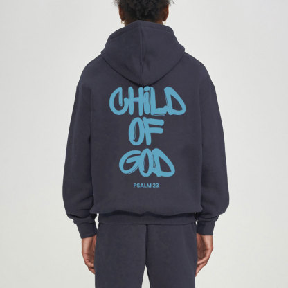 Blue Child Of God Christian Fleece Hoodie Set
