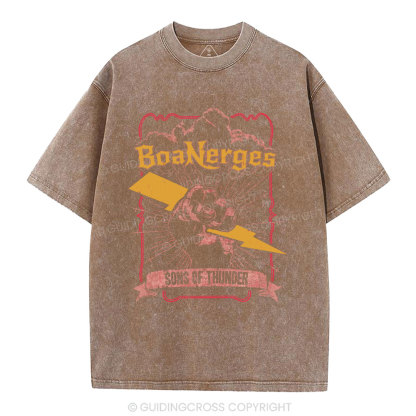 Boanerges Sons Of Thunder Christian Washed T-Shirt