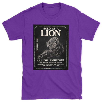 Bold As A Lion Christian T-Shirt