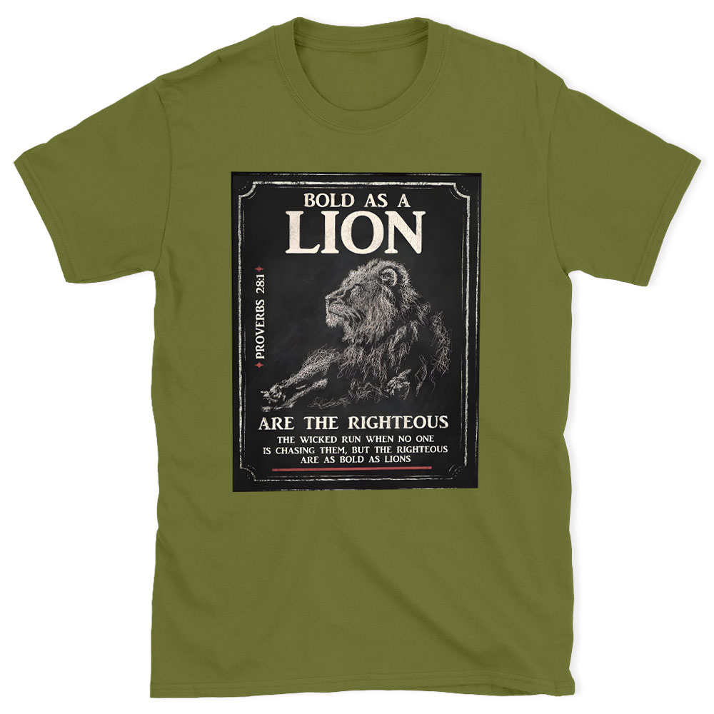 Bold As A Lion Christian T-Shirt