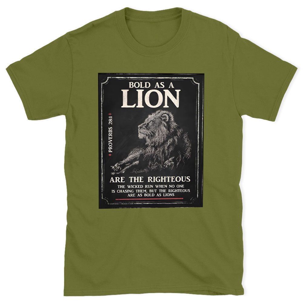 Bold As A Lion Christian T-Shirt