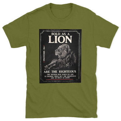 Bold As A Lion Christian T-Shirt