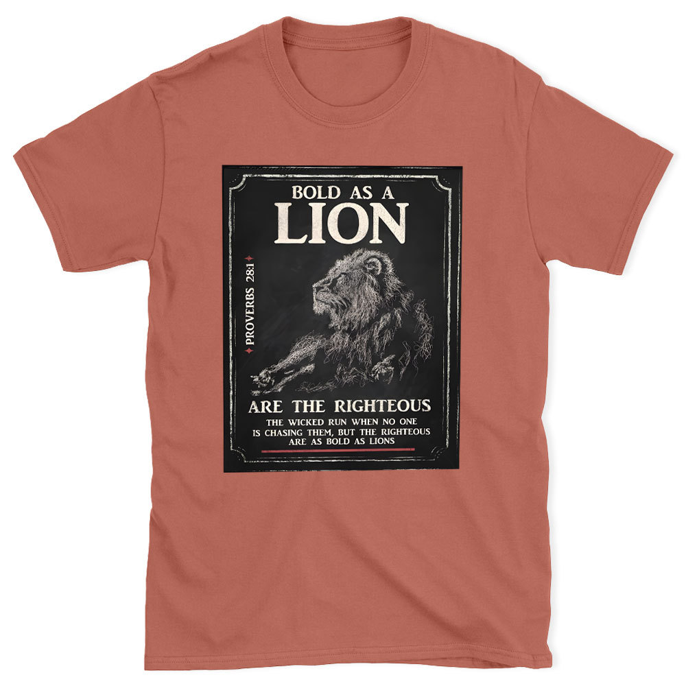 Bold As A Lion Christian T-Shirt