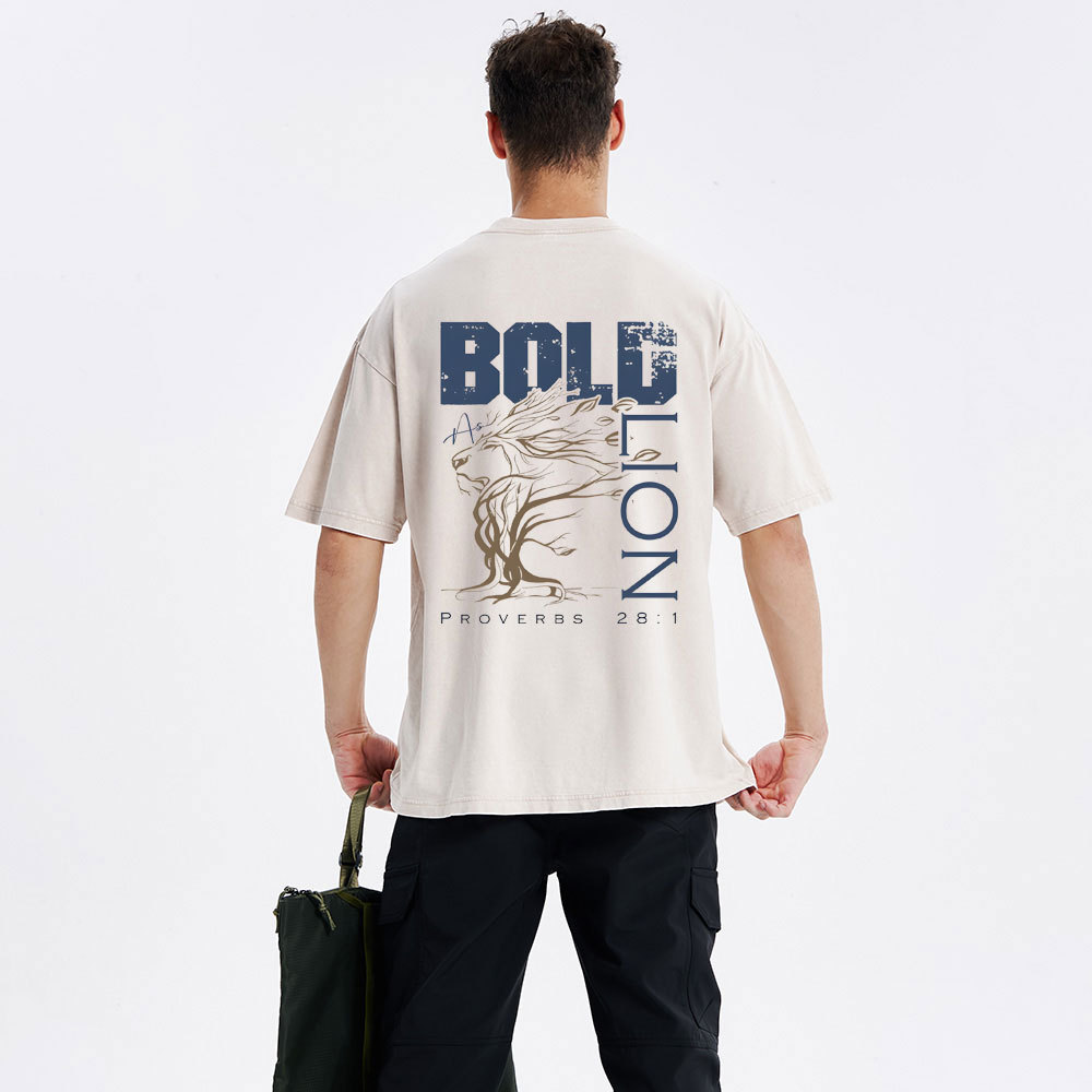 Bold As Lion Christian Washed T-Shirt
