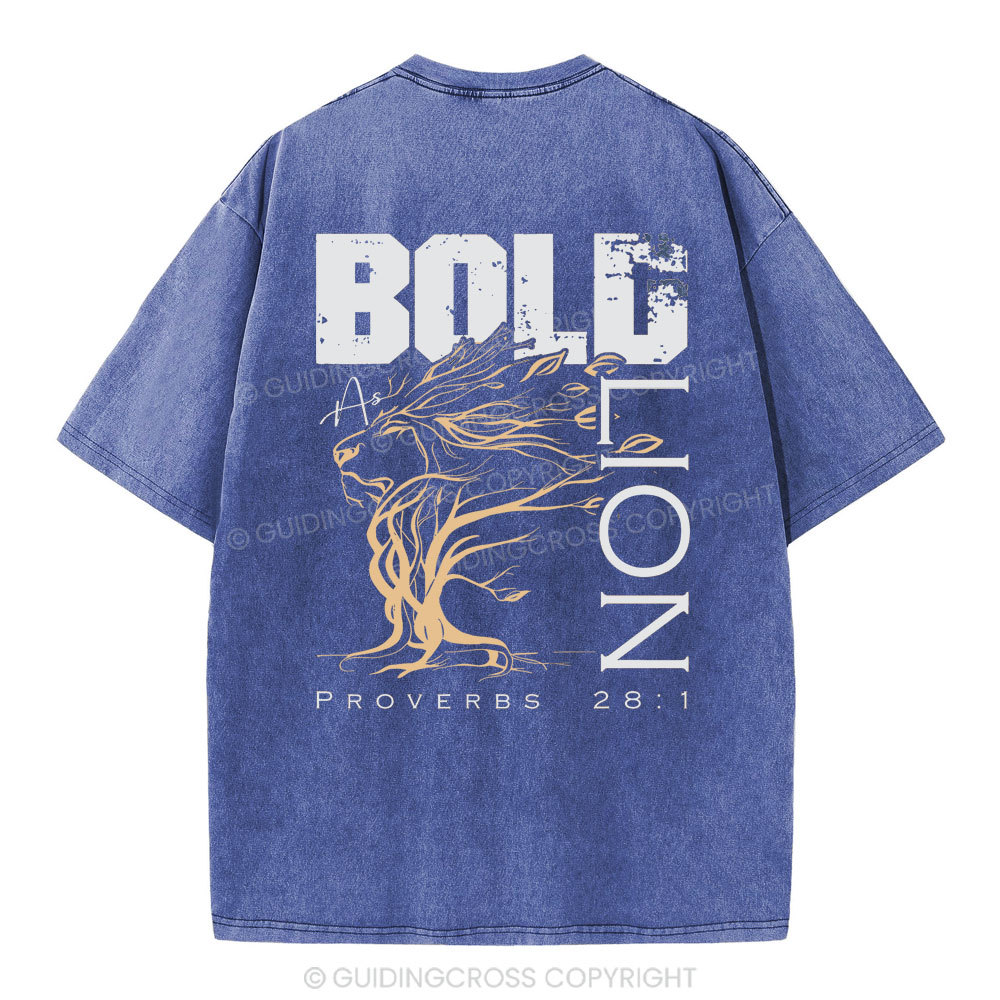 Bold As Lion Christian Washed T-Shirt