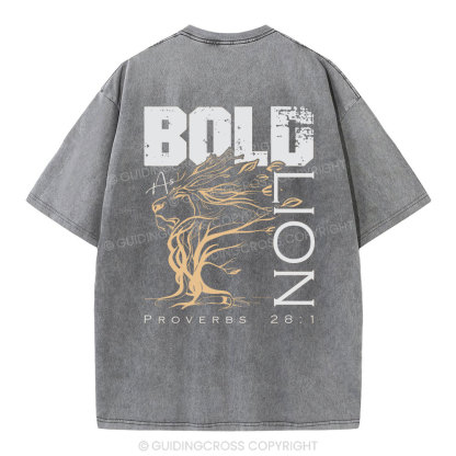 Bold As Lion Christian Washed T-Shirt