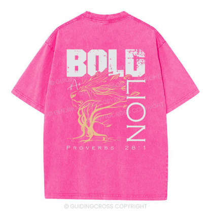 Bold As Lion Christian Washed T-Shirt