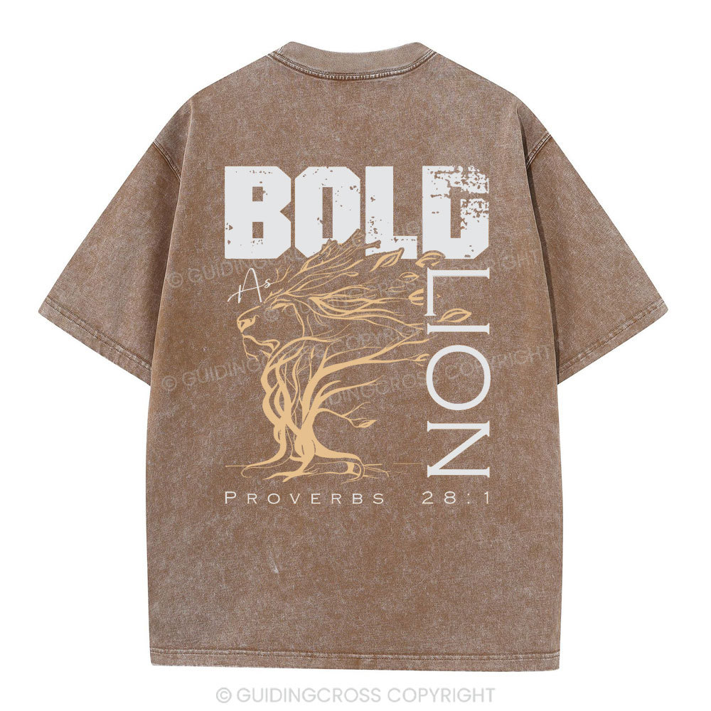 Bold As Lion Christian Washed T-Shirt