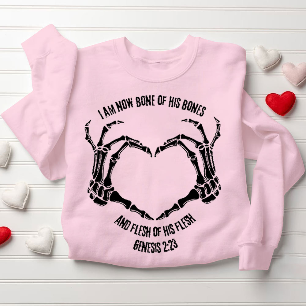 Bone Of Bones And Flesh Of My Flesh Christian Couple Sweatshirt