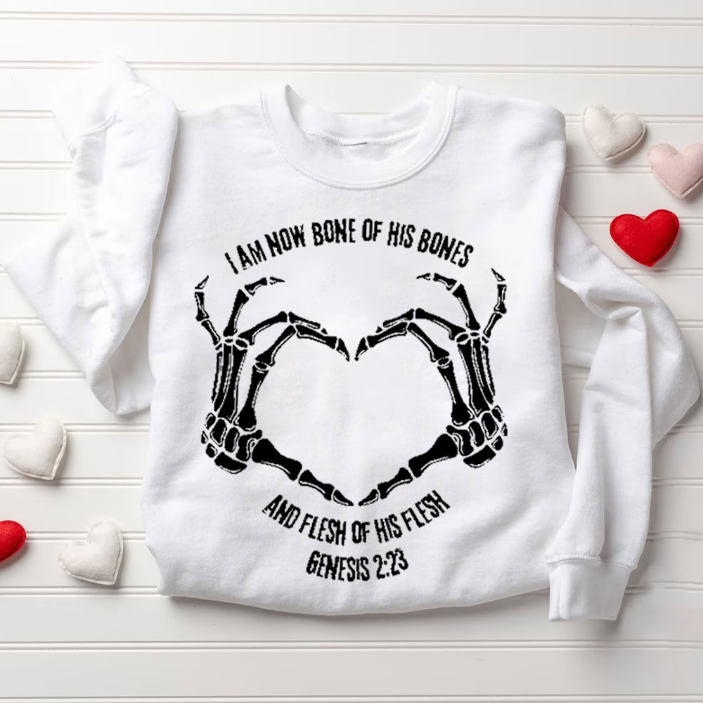 Bone Of Bones And Flesh Of My Flesh Christian Couple Sweatshirt