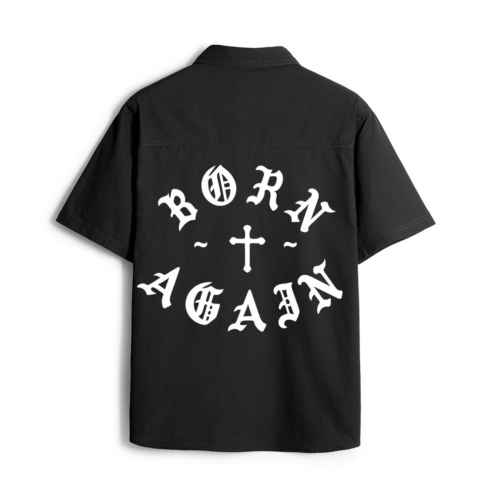 Born Again Christian Work Shirt