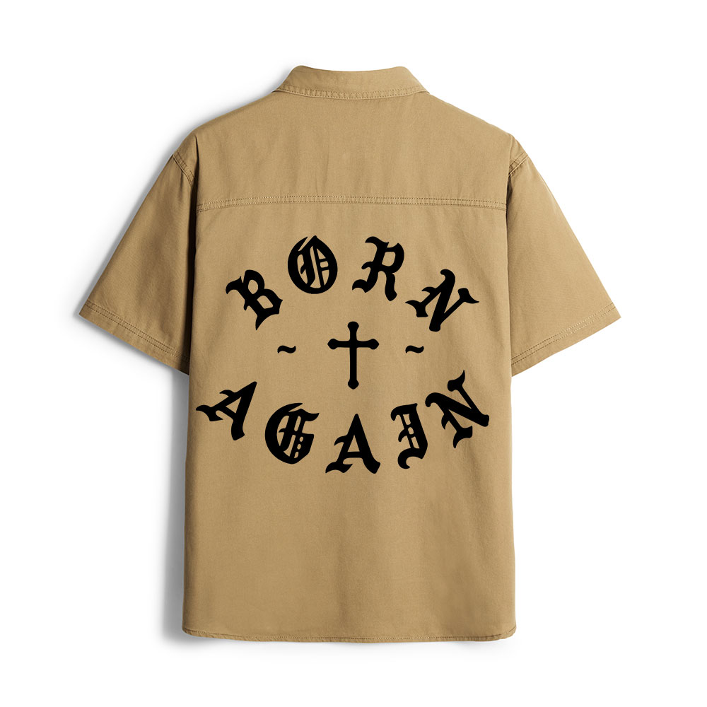 Born Again Christian Work Shirt