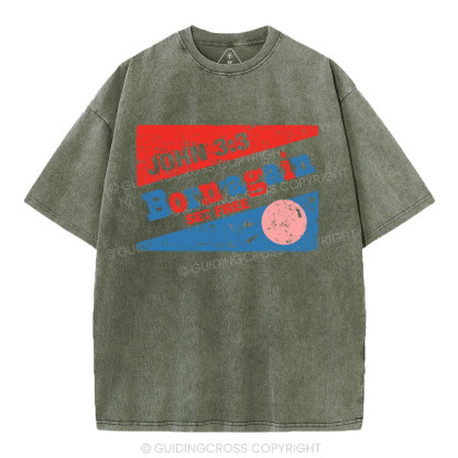Born'Again Set Free Christian Washed T-Shirt