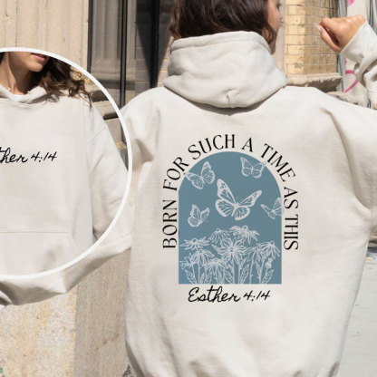 Born For Such A Time As This Christian Premium Fleece Hoodie Set
