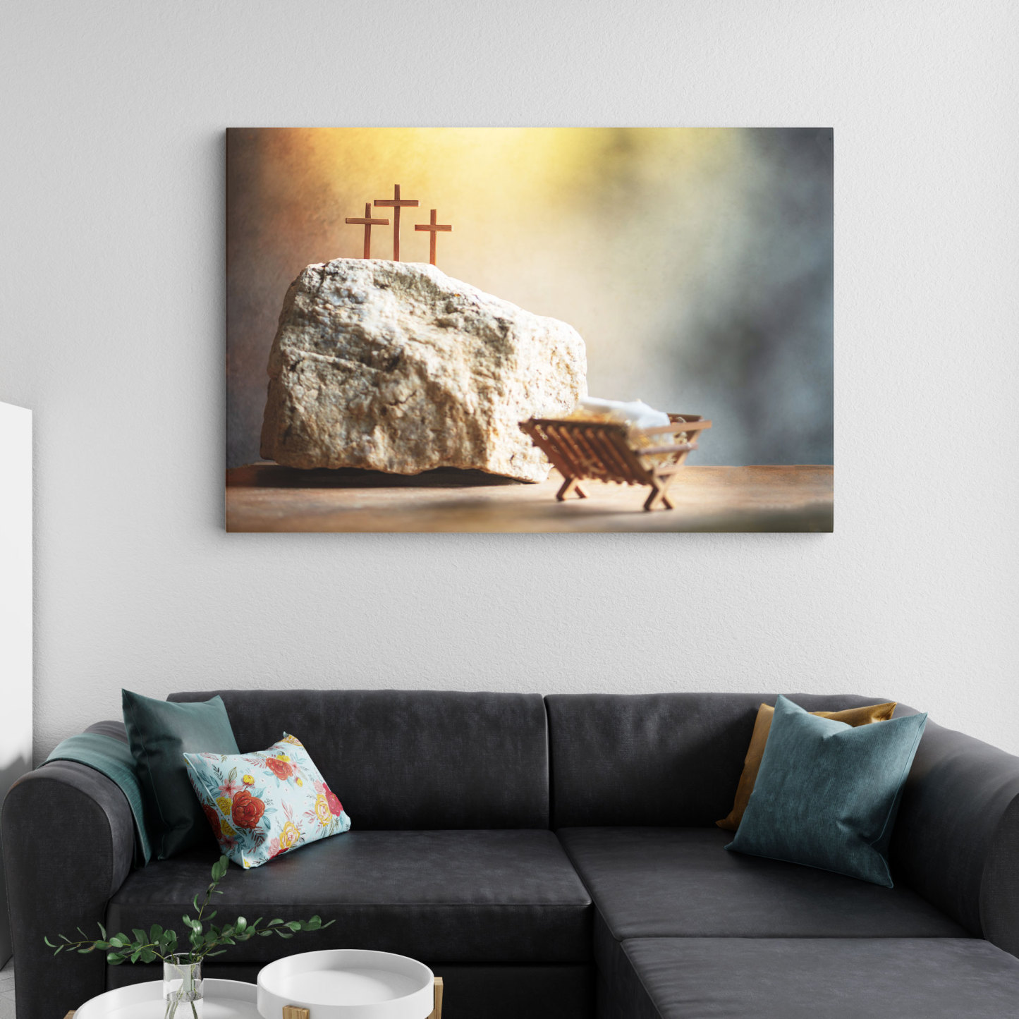 Born To Die Born To Rise Christian Canvas Wall Art