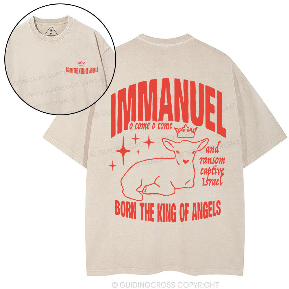 Bornn The King Of Angles Christian Washed T-Shirt