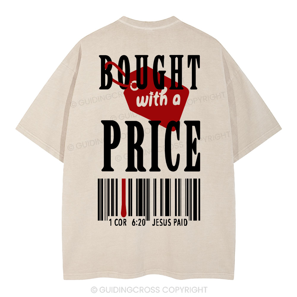 Bought With A Price Christian Washed T-Shirt