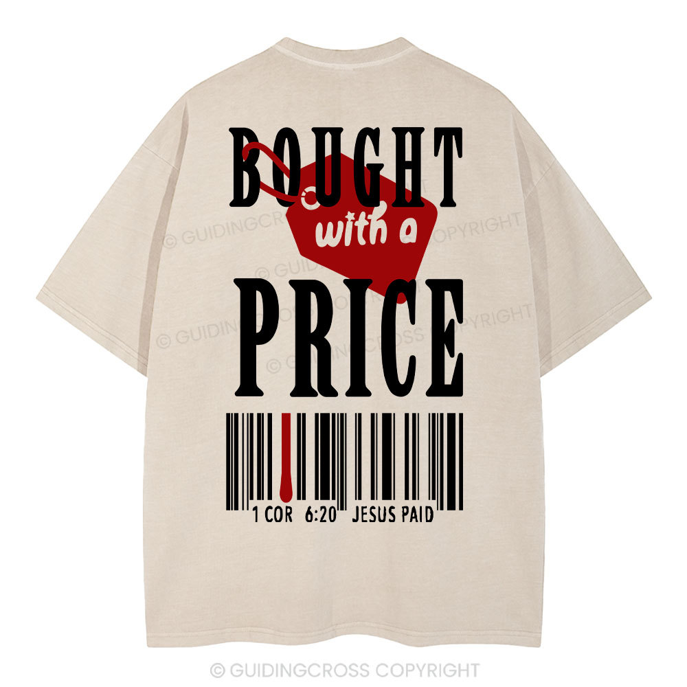 Bought With A Price Christian Washed T-Shirt