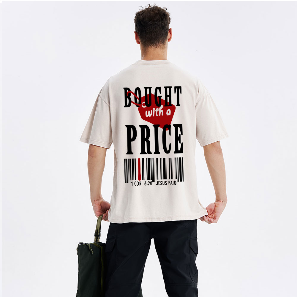 Bought With A Price Christian Washed T-Shirt