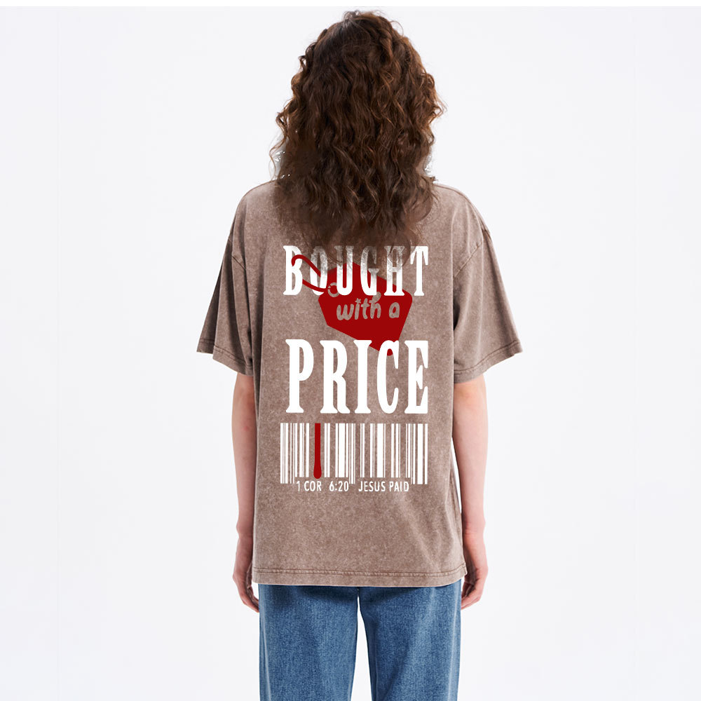 Bought With A Price Christian Washed T-Shirt
