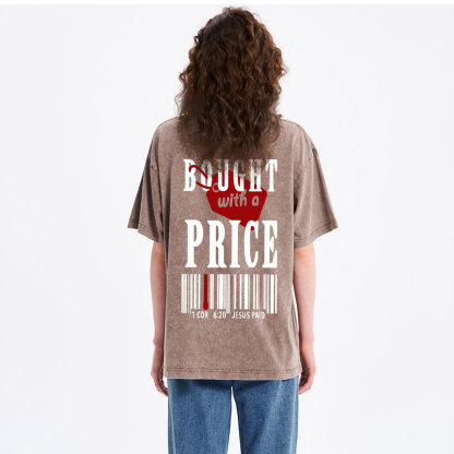 Bought With A Price Christian Washed T-Shirt