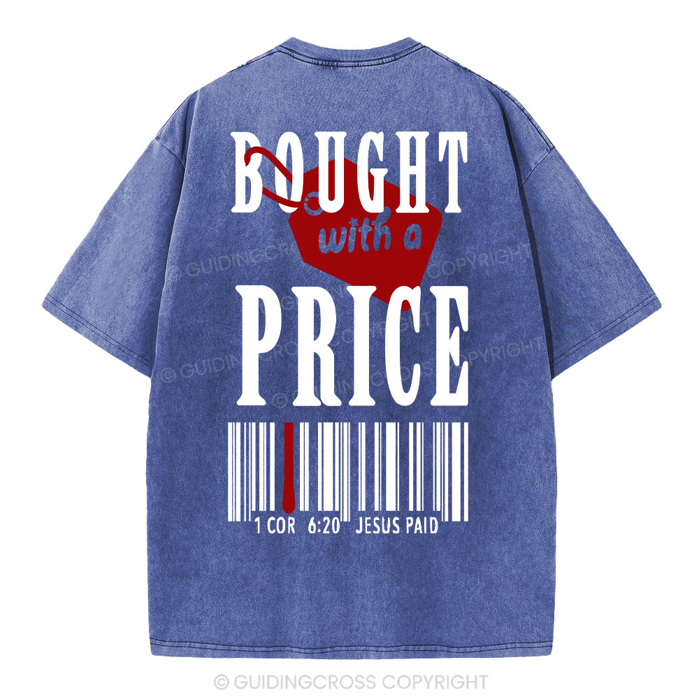 Bought With A Price Christian Washed T-Shirt