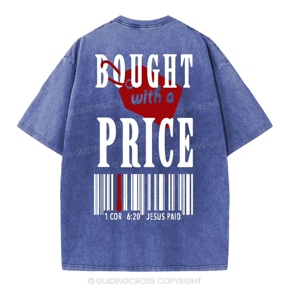 Bought With A Price Christian Washed T-Shirt