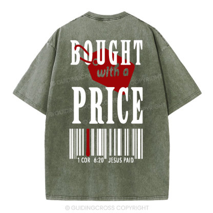 Bought With A Price Christian Washed T-Shirt