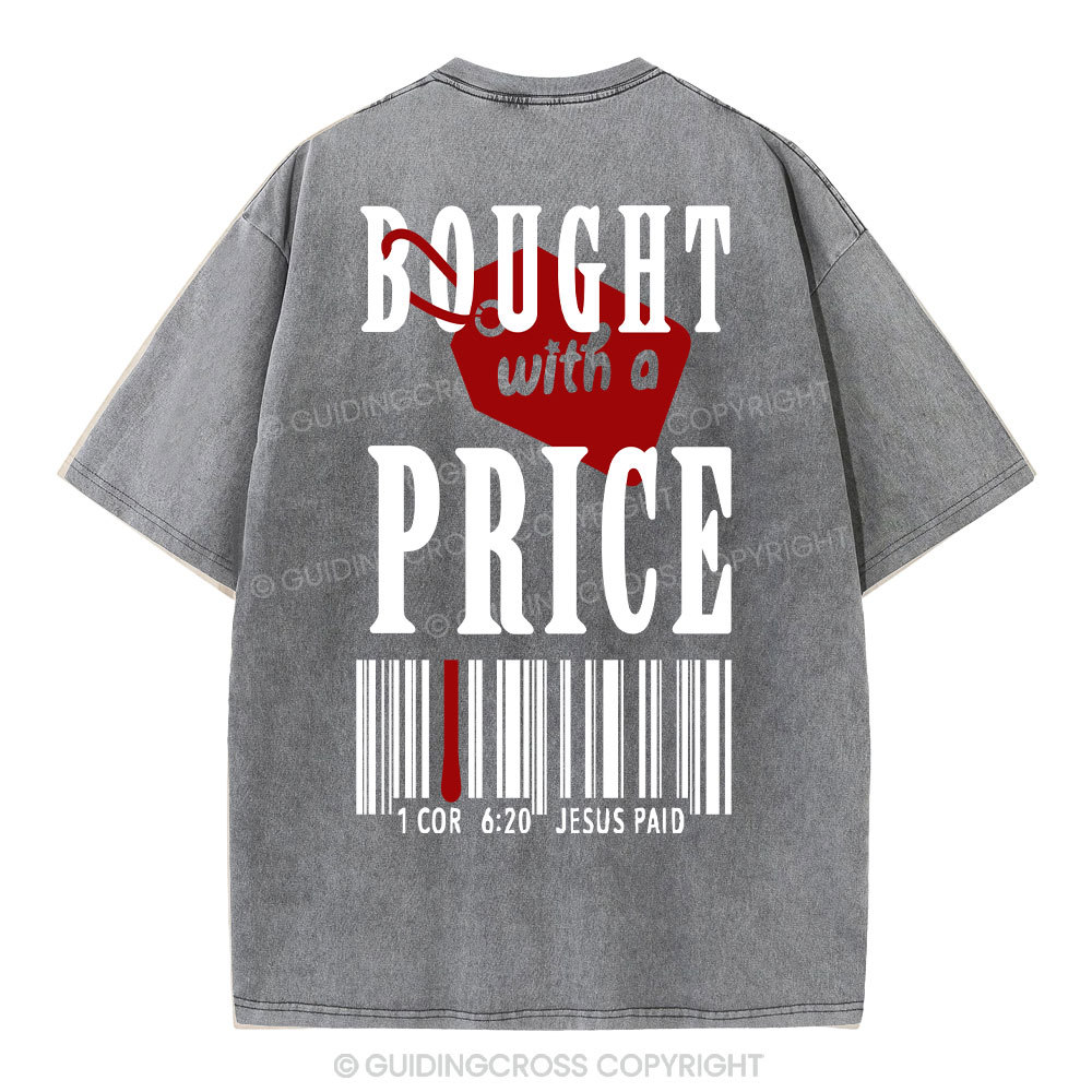 Bought With A Price Christian Washed T-Shirt