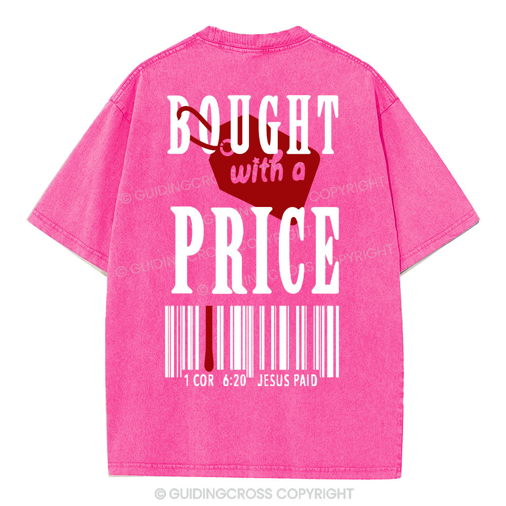 Bought With A Price Christian Washed T-Shirt