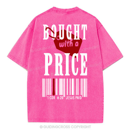 Bought With A Price Christian Washed T-Shirt
