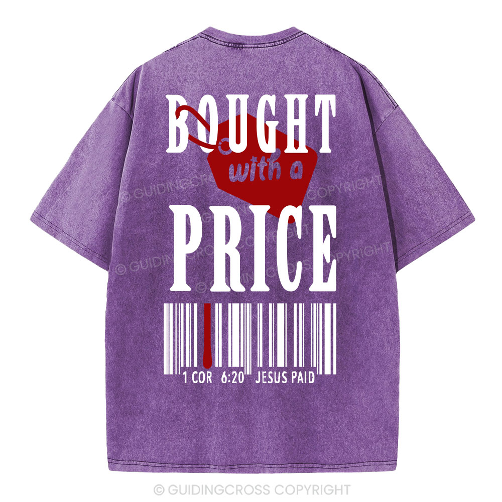 Bought With A Price Christian Washed T-Shirt