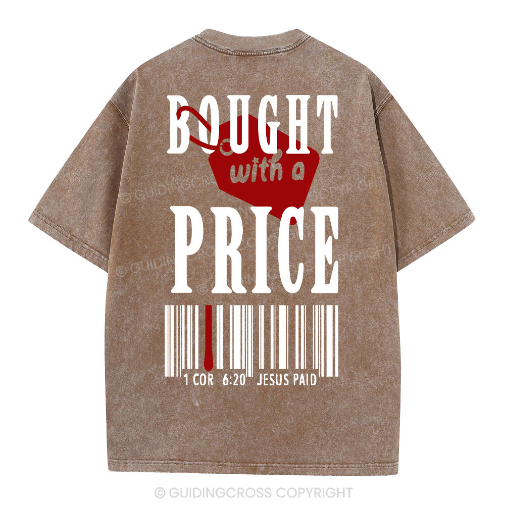 Bought With A Price Christian Washed T-Shirt