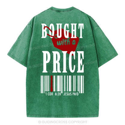 Bought With A Price Christian Washed T-Shirt