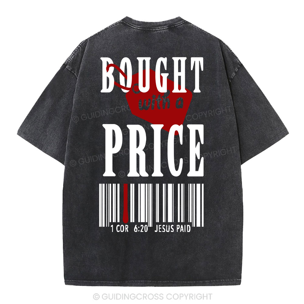 Bought With A Price Christian Washed T-Shirt