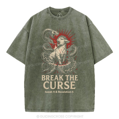 Break The Curse Christian Washed T-Shirt