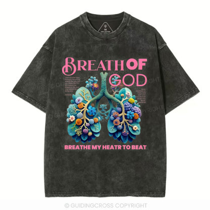 Breath Of God Christian Washed T-Shirt