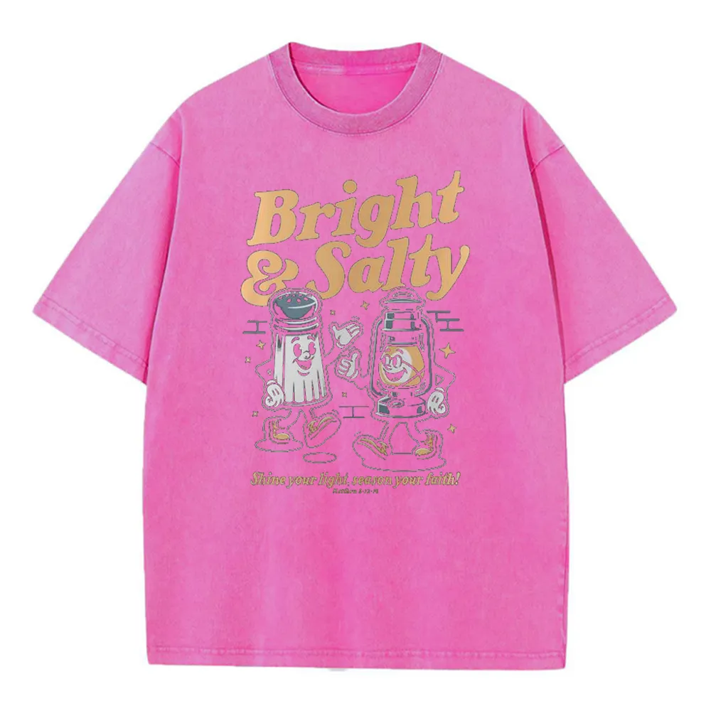 Bright And Salty Christian Washed T-Shirt