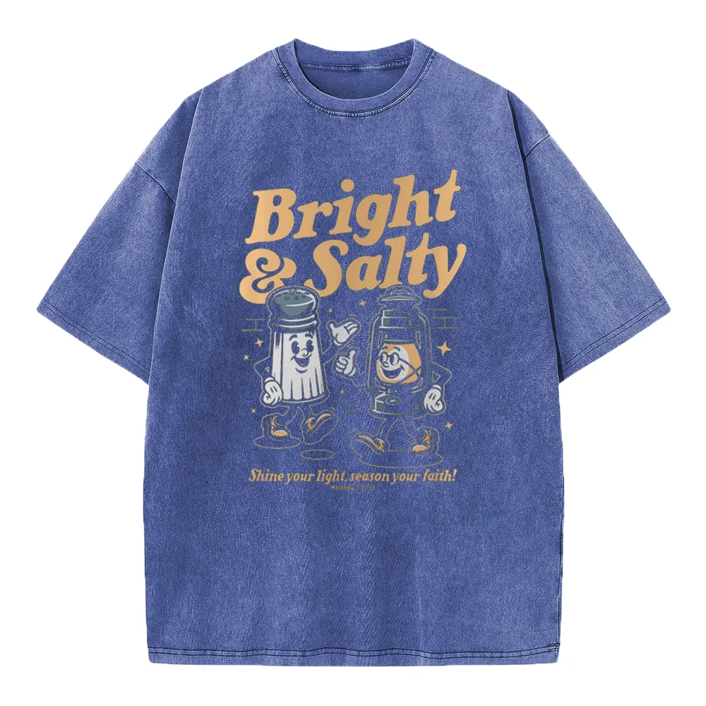 Bright And Salty Christian Washed T-Shirt